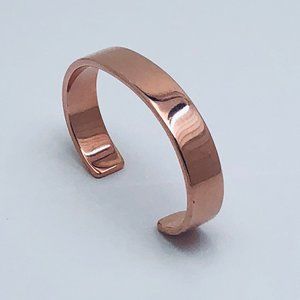 Wide Solid Copper John Wayne Style Bracelet Smooth
